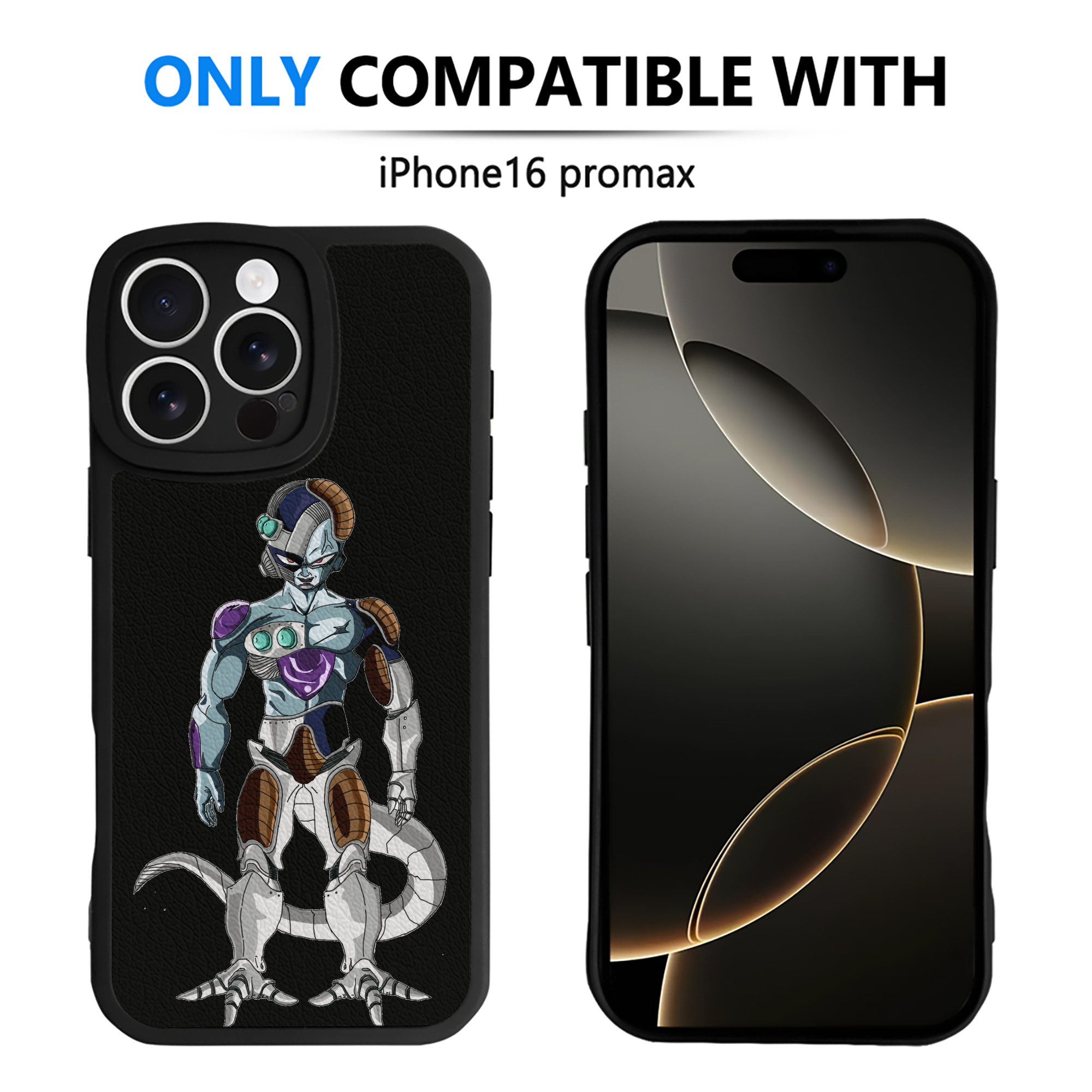 （画像用） ドラゴンボール クウラ DRAGON BALL Cooler Coora 【iPhone 16シリーズ対応】シリコンスマホケース（レザー調） 材質：シリコン